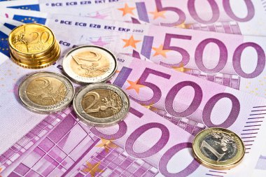 Close-Up banknot ve madeni paralar