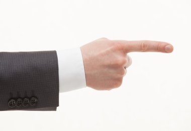 Bir şey gösteren el