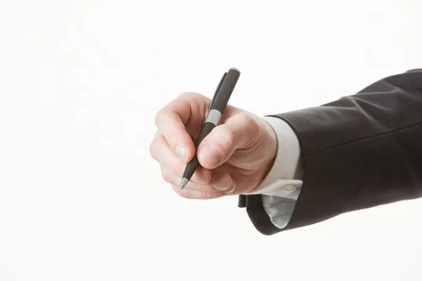 Hand met een pen — Stockfoto