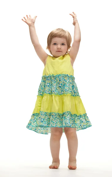 Baby girl dancing — Stock Photo, Image