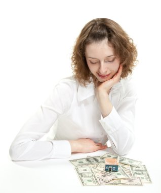 Kadın ev modeli ve Doları banknores arıyor