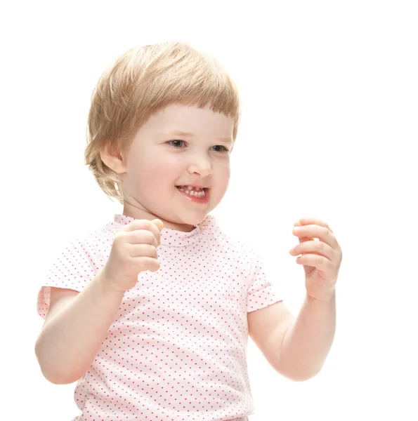 Adorable happy little girl — Stock Photo, Image