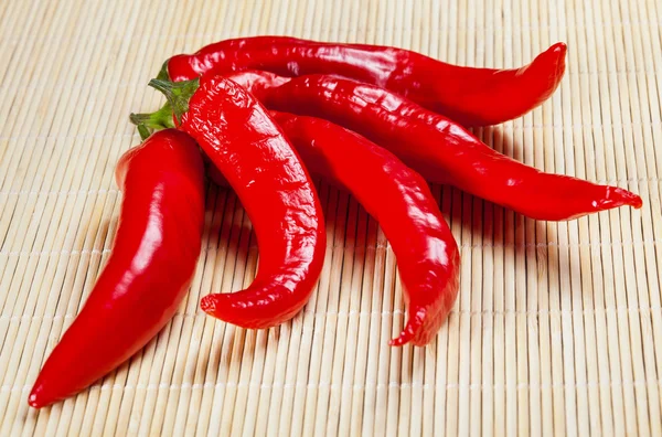 Rote Chilischoten — Stockfoto