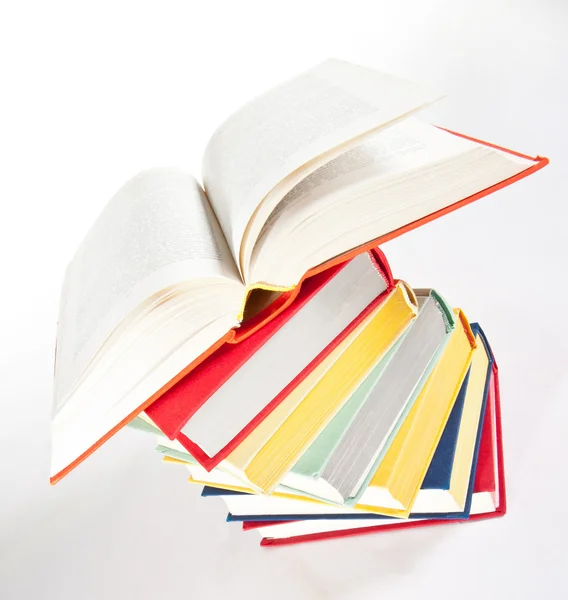 Vícebarevné skládané knihy — Stock fotografie