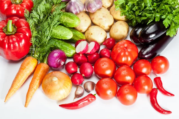 Summer vegetables assortment — Stock Photo, Image