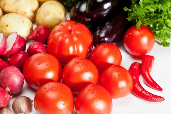 Summer vegetables assortment — Stock Photo, Image