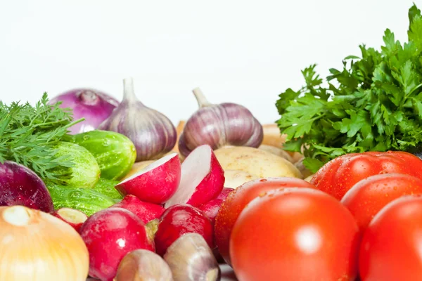 Färska grönsaker sortiment — Stockfoto