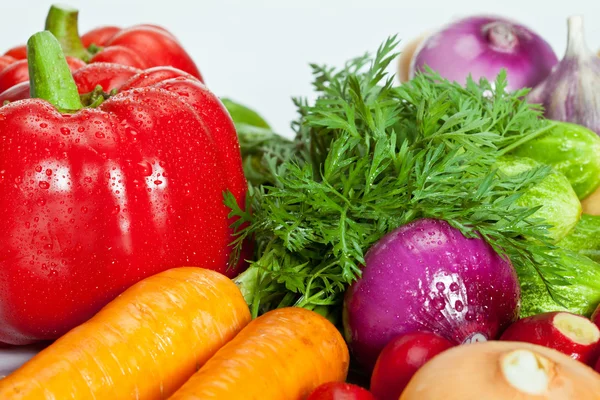 Summer vegetables assortment — Stock Photo, Image