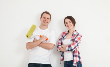 Yeni bir daire tamir aile