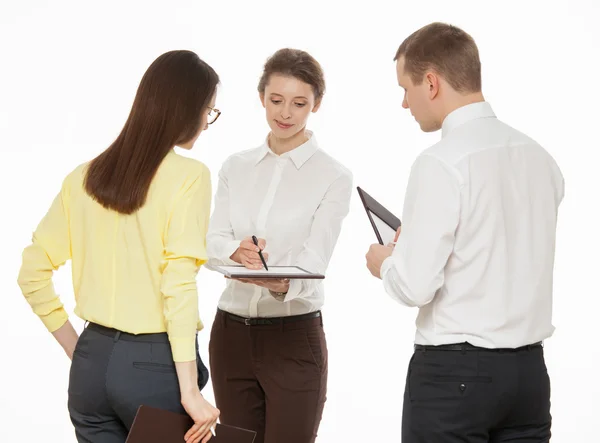 Gli uomini d'affari discutono — Foto Stock