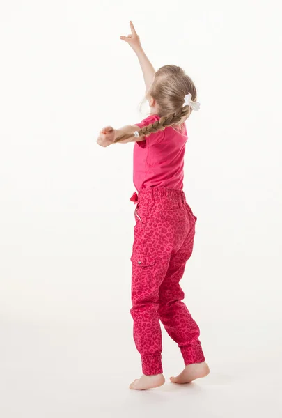 Little girl turning back — Stock Photo, Image