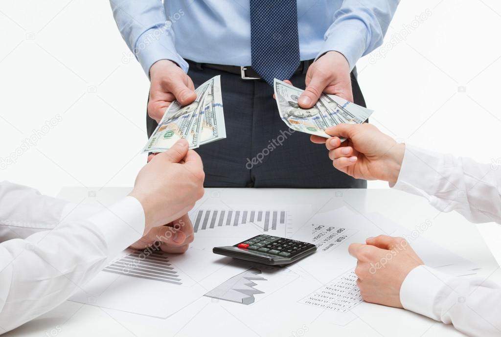 partners demanding money from boss