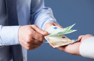 Euro banknot sayma işadamı