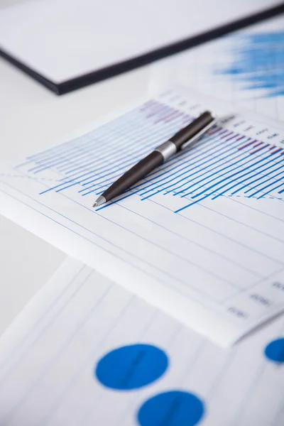 Büro Hintergrund mit Stift — Stockfoto