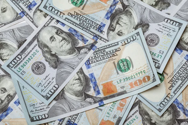 Bankbiljetten in dollar close-up — Stockfoto