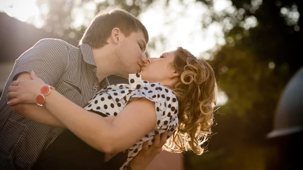 Romantic lovely date — Stock Photo, Image