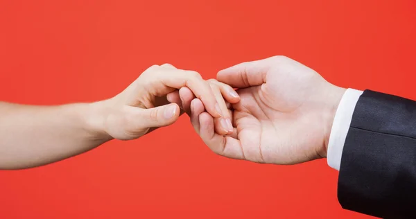 Hands gently holding — Stock Photo, Image