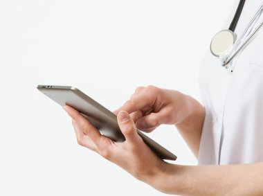 Doktor bir defterini kullanma
