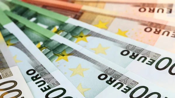 Euro banknot kümesi — Stok fotoğraf