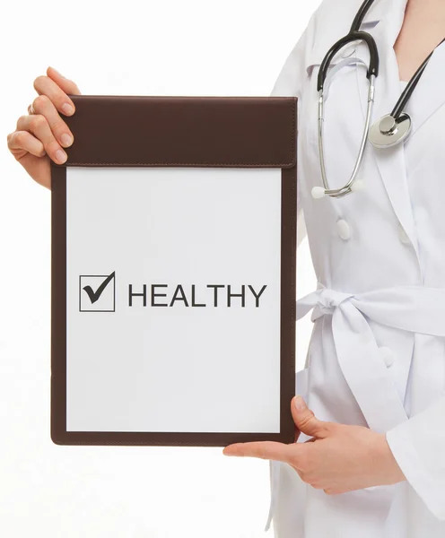 Doctor healthy lifestyle board — Stock Photo, Image