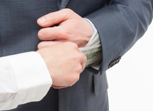 Giving a bribe — Zdjęcie stockowe