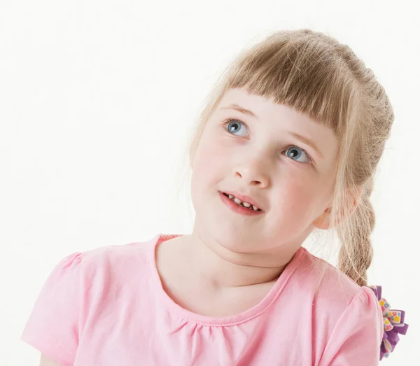 Portrait of a happy  pretty little girl — Stock Photo, Image