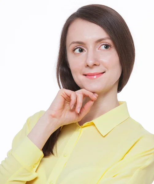 Beautiful young business woman — Stock Photo, Image