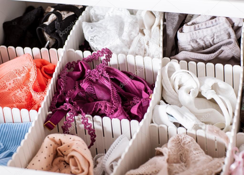 Female linen in the shelf