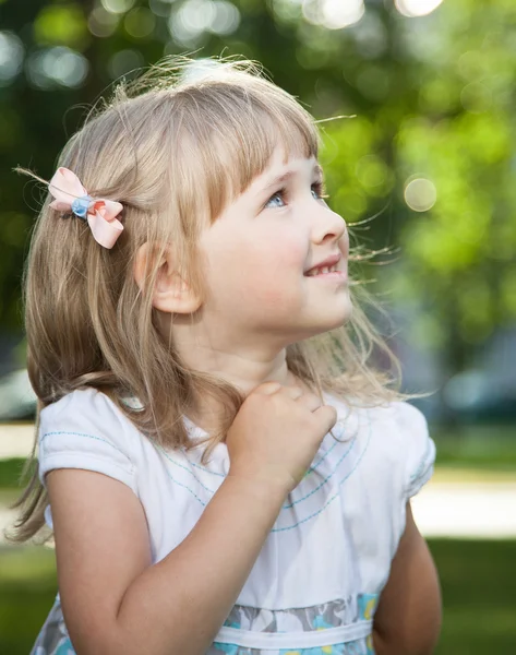 Portrait of charming little girl — Stock Photo, Image