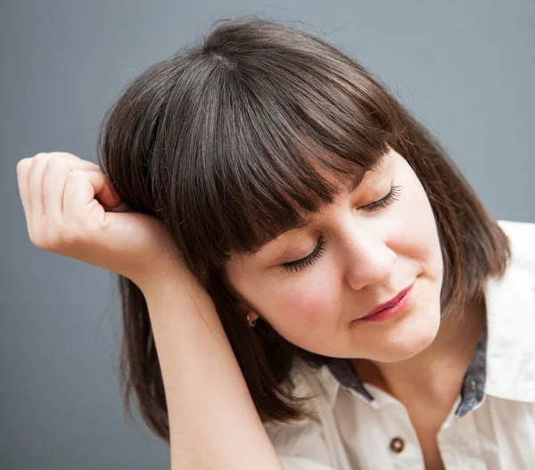 Triest jonge vrouw — Stockfoto