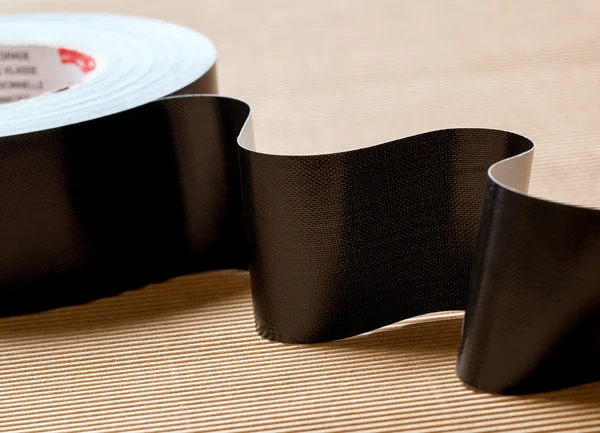 Black tape material — Stock Photo, Image