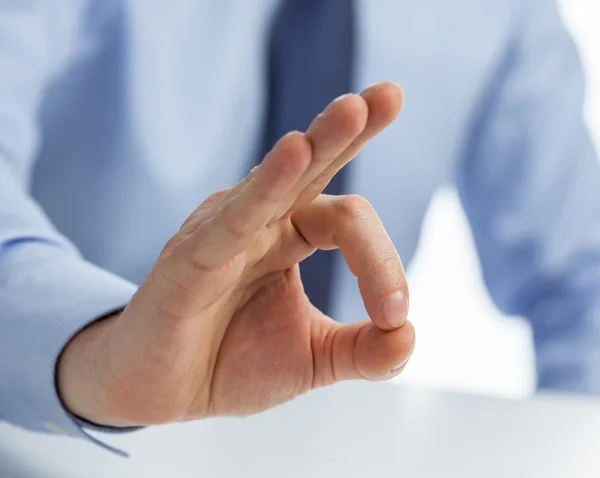 Male hand showing ok sign — Stock Photo, Image