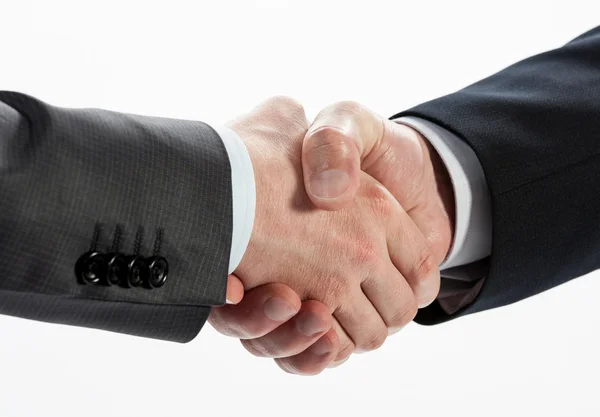 Homens de negócios colegas Handshaking — Fotografia de Stock