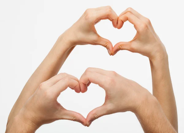 Hands forming a heart — Stock Photo, Image