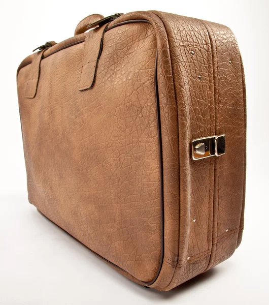 Old leather suitcase — Stock Photo, Image