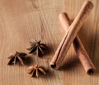 Tarçın çubukları ve anason yıldızları