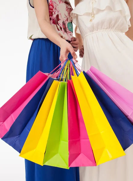 Women with shopping bags — Stock Photo, Image
