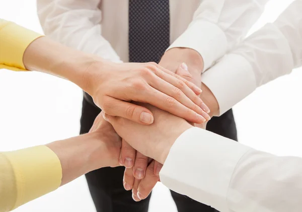 Business people uniting their hands — Stock Photo, Image