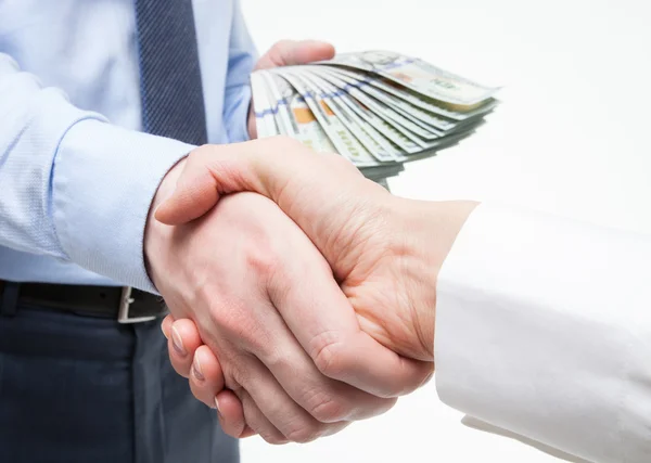 Business handshake - closeup — Stock Photo, Image