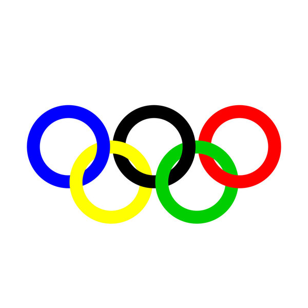 Olympic rings. Olympics circles.