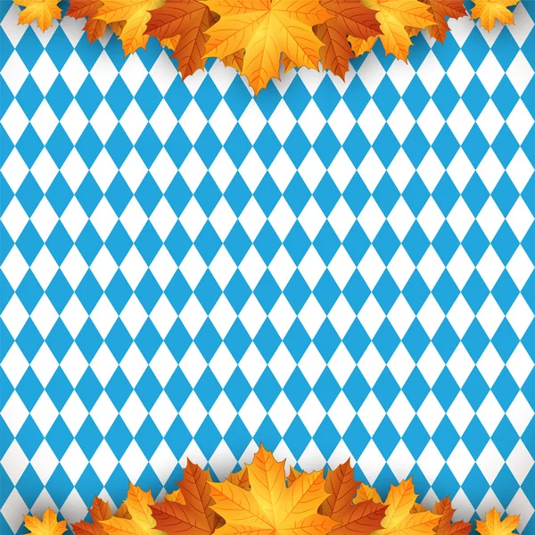 Oktoberfest design outono. fundo azul. b) — Vetor de Stock