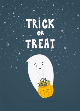 Balkabaklı şirin küçük hayalet.