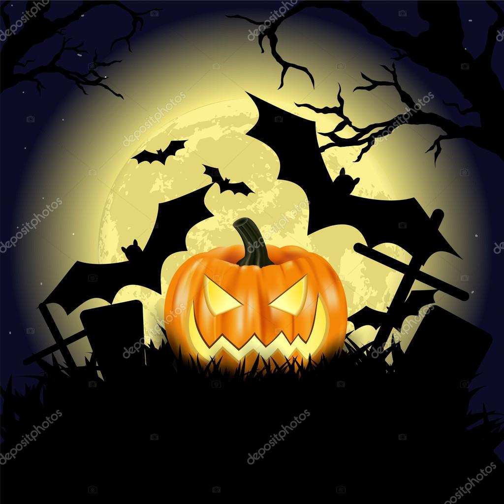 Image vectorielle Bonne fête d'Halloween affiche par ©gabylya89 - 54183157, image size:1024x1024