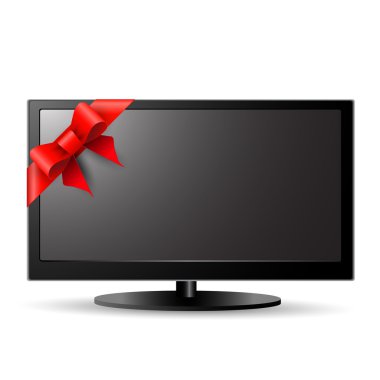 LCD tv ile kırmızı yay