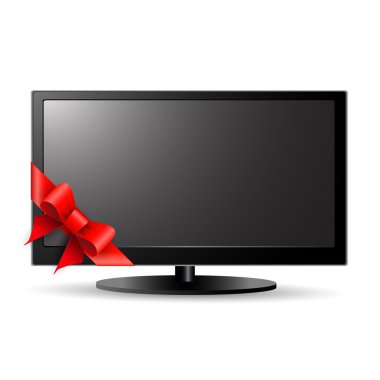LCD tv ile kırmızı yay