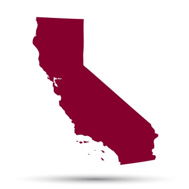 ABD'nin california eyaletinde Haritası