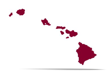  ABD devlet hawaii Haritası 