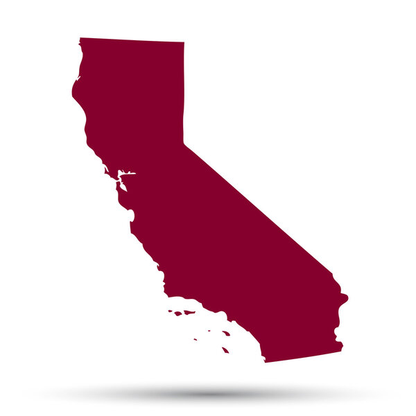 Map of the U.S. state of California