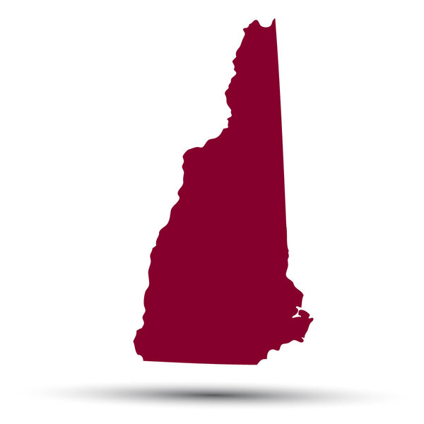 Map of the U.S. state of New Hampshire