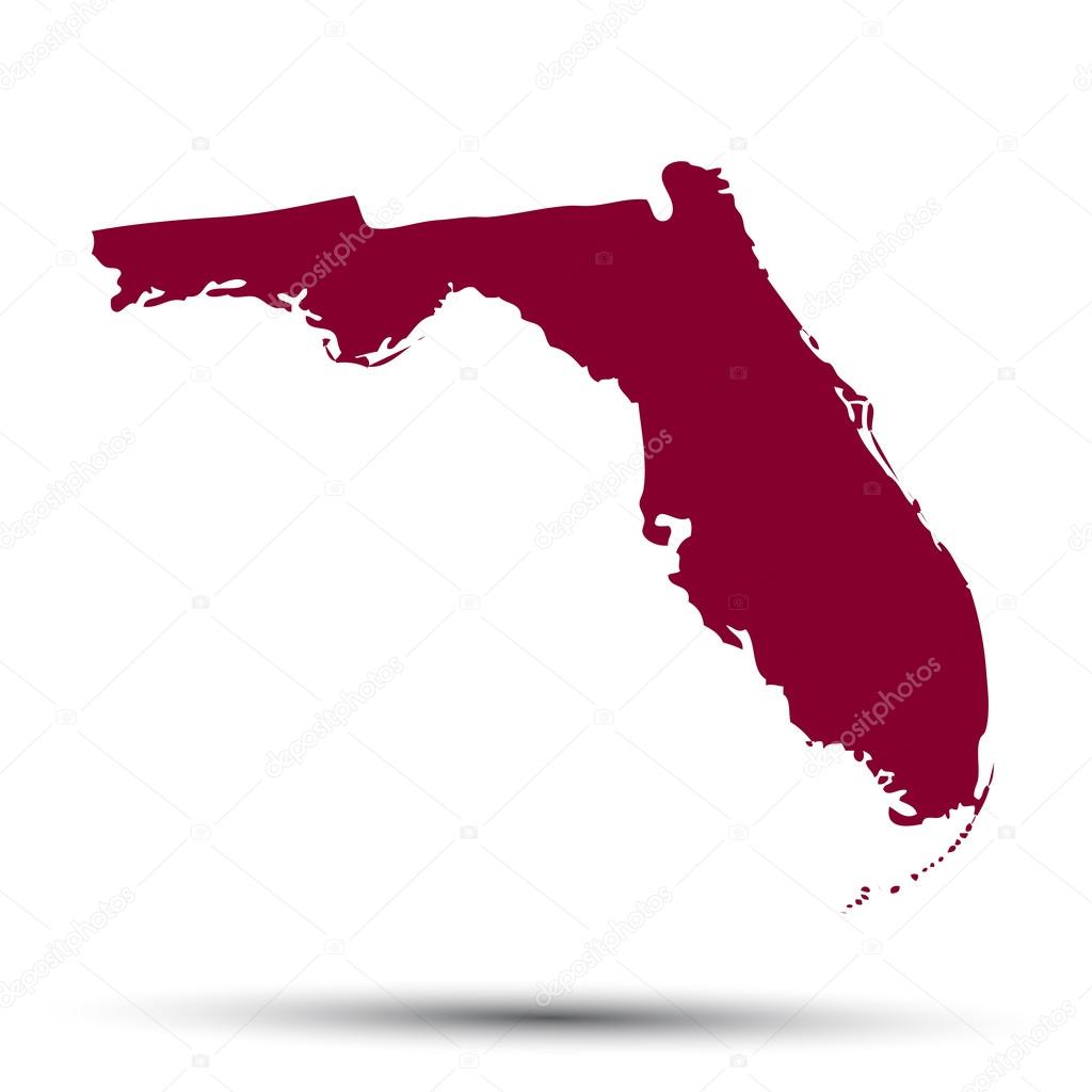 Map of the U.S. state of Florida